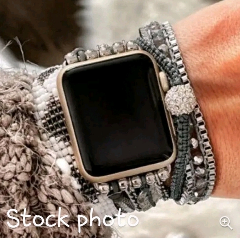Victoria Emerson Silver and White Apple Watchband - Picture 2 of 8